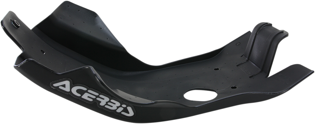 Black Acerbis skid plate for Husqvarna and KTM motorcycles, durable body protection part with product code 2421160001.