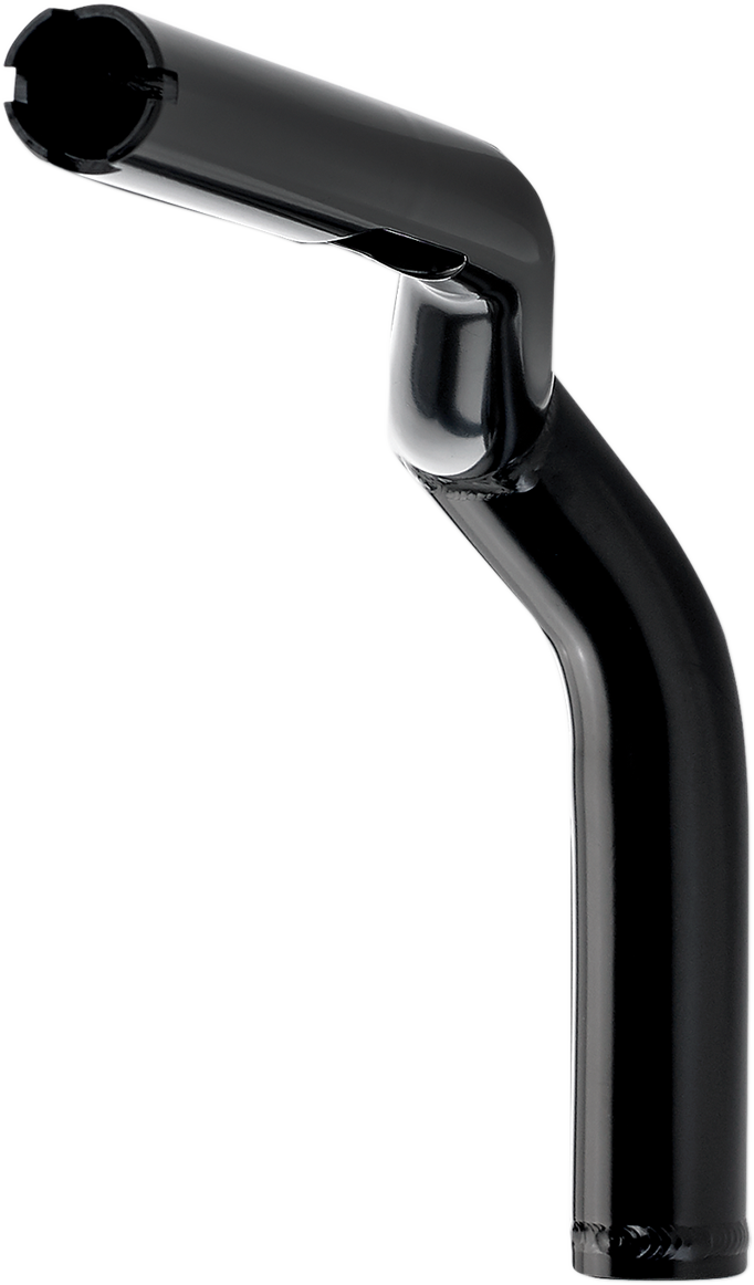 Black BILTWell Tyson XL pullback motorcycle handlebars, 8-inch handlebar with a sleek design for custom chopper bikes.