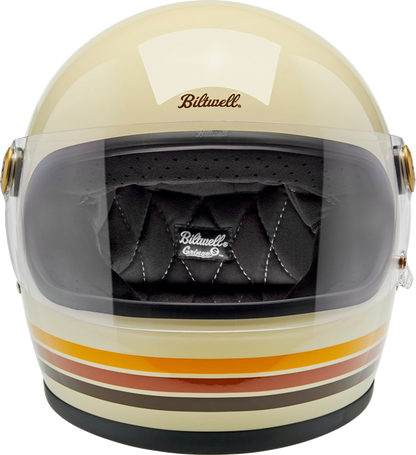 BILTWELL Gringo S helmet in gloss desert spectrum finish, XL size, featuring a sleek motorcycle helmet design.