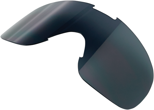BILTWELL Overland Goggle Lens in Smoke color, designed for motorcycle goggles, featuring a clear view and durable construction.
