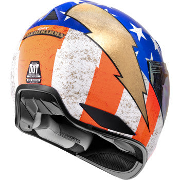 Bill's Exhausts ICON Domain™ Helmet in Amerikarma Glory, medium size, featuring a sleek helmet design with bold graphics.