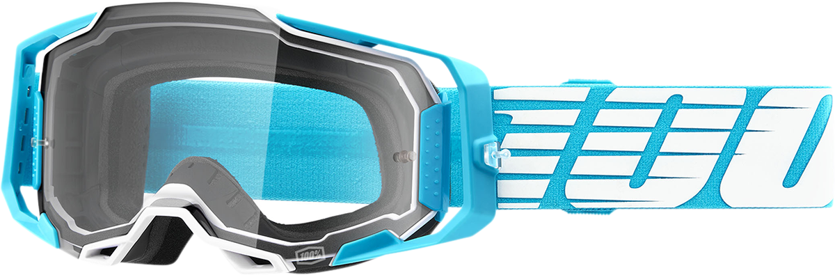 100% Armega Goggles - Oversized Sky - Clear 50004-00010 - Howling Moto