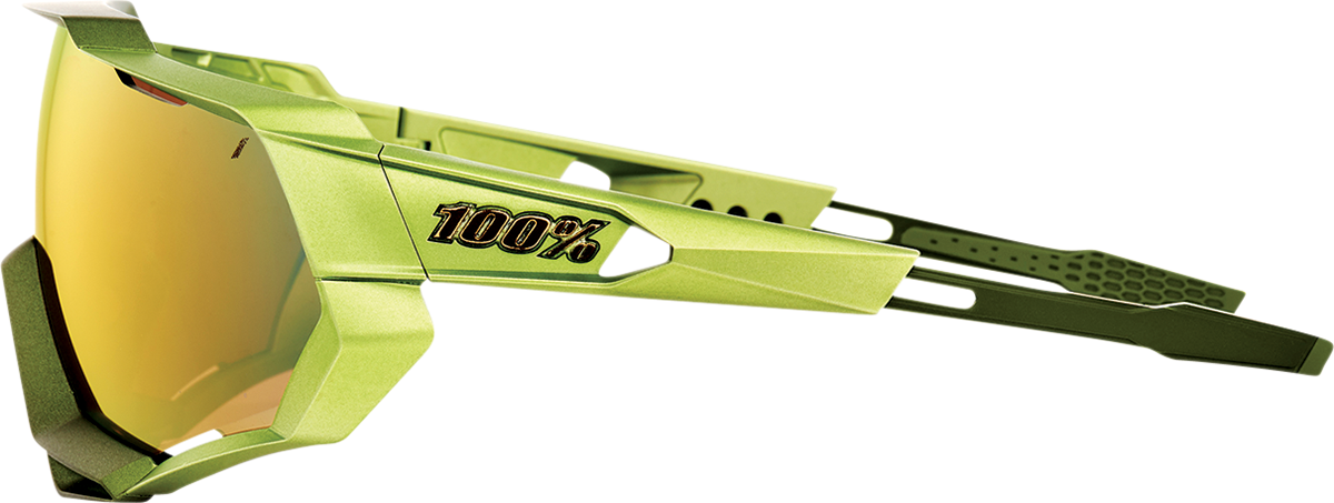 100% Speedtrap Sunglasses - Viperidae - Bronze Mirror Lens 61023-389-80 - Howling Moto