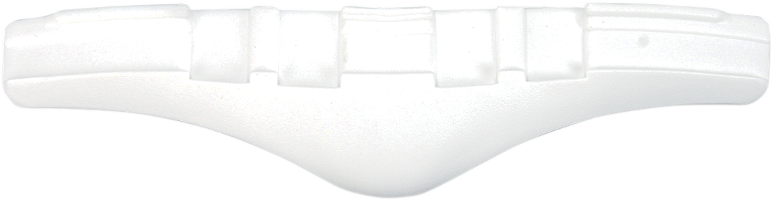 White ICON Mainframe/Alliance™ Breath Deflector helmet part for motorcycle helmets, designed to improve airflow and comfort.