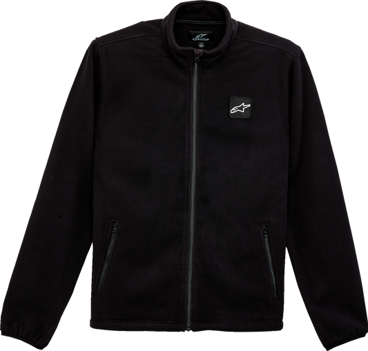 Black ALPINESTARS Periphery Jacket in Medium, featuring sleek design and textured fabric, displayed on a plain background.