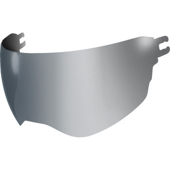 Bill's Exhausts ICON Dropshield Ultra shield in Warboy Chrome Ultraflite design, showcasing its sleek, reflective chrome finish.