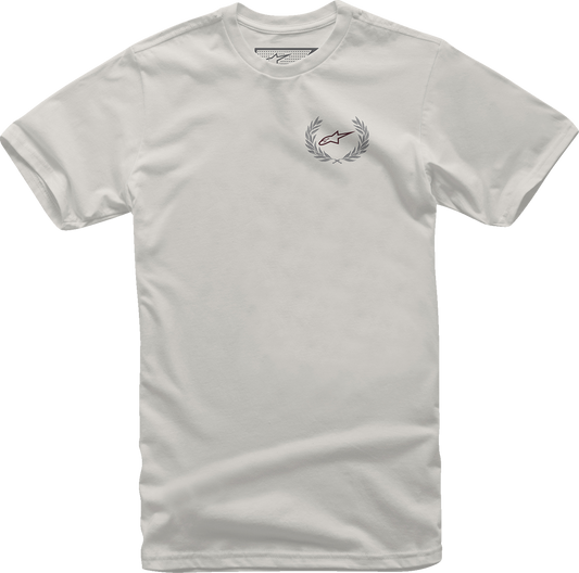 Bill's Exhausts Alpinstars Wreath T-Shirt in natural color, 2XL, featuring a stylish graphic on the front.