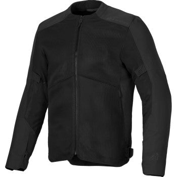 Black ALPINESTARS C-1 Air Jacket in large size, featuring lightweight design and protective features, ideal for motorcycle riding.