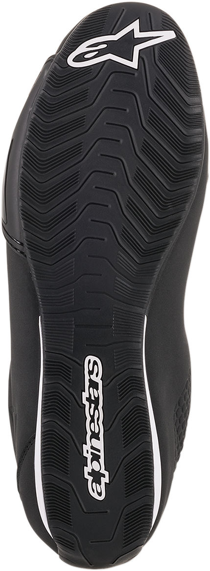 Black Alpinestars Sektor Shoes in US 8.5 with sleek design, featuring durable material and performance-ready construction.