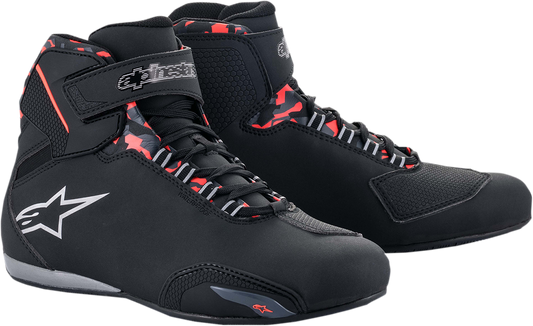 Alpinestars Sektor waterproof shoes in US size 7.5, black with protective design, suitable for motorcycling or outdoor activities