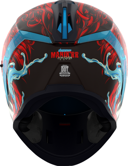 Red ICON Airform™ helmet for men with MIPS® protection, size XS, featuring a sleek aerodynamic design and adjustable straps.