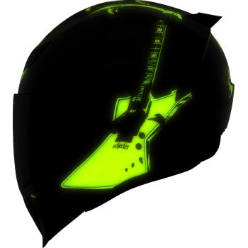 Black ICON Airflite™ Helmet Trick or Street 4 with sleek aerodynamic design, medium size, featuring bold graphics.