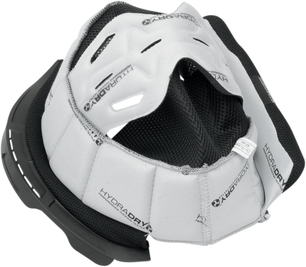 Bill's Exhausts ICON Alliance Hydradry 2XL liner helmet part, 9mm thick, shown in black with detailed inner lining.