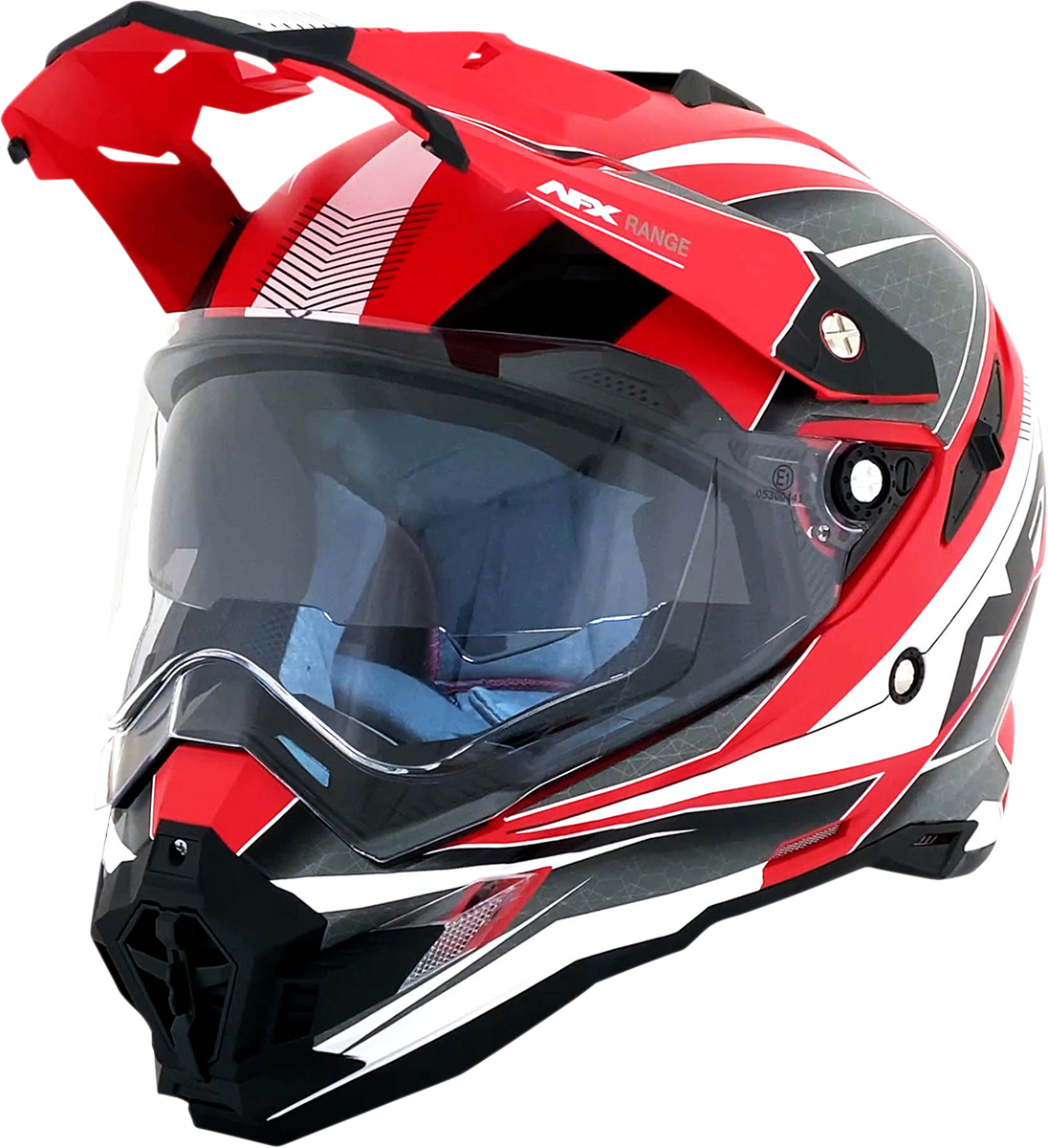 Bill's Exhausts AFX FX-41 helmet in matte red, XL size, featuring a sleek motorcycle helmet design with ventilation and branding details.