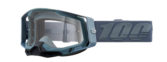 100% Racecraft 2 Goggles - Battleship - Clear 50009-00017 - Howling Moto