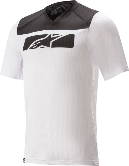 ALPINESTARS Drop 4.0 Jersey - Short-Sleeve - White/Black - Large 1766220-21-LG - Howling Moto