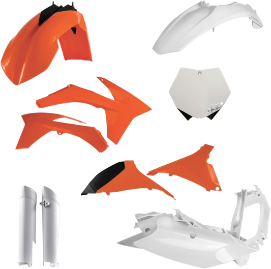 ACERBIS Full Replacement Body Kit - OEM Orange/White/Black 2205283593 - Howling Moto