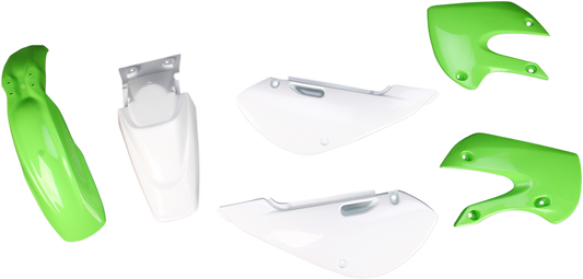 A close-up of the ACERBIS standard replacement body kit for OEM 2041073914, showing smooth, durable body panels in a natural finish.