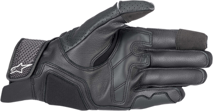 Black ALPINESTARS Morph Sport Gloves in XL size, showing the sleek design and protective features of the motorcycle gloves.