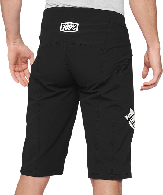 Black Bill's Exhausts 100% R-Core-X Shorts in US size 34, featuring durable fabric and a sleek fit.