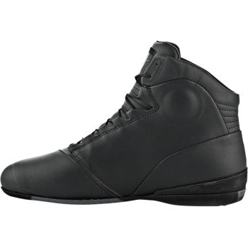 Black ALPINESTARS Centre Shoes in US 13, featuring durable design and stylish appearance, perfect for casual wear.