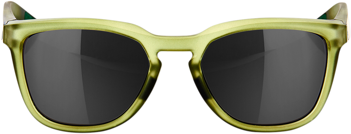 100% Hudson Sunglasses - Olive - Black Mirror 61028-296-61 - Howling Moto
