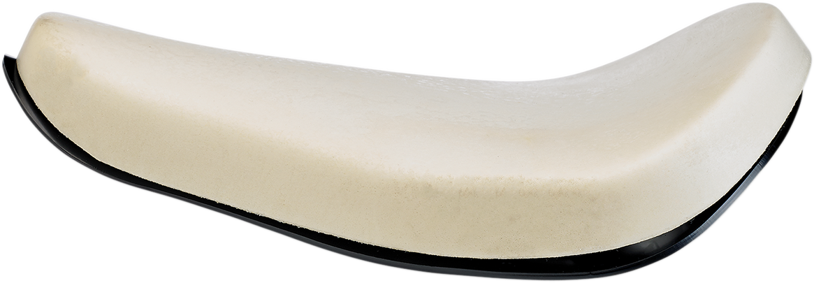 BILTWELL Midline Seat Pan foam seat, uncovered, for motorcycle, showing the lightweight, contoured design and mounting holes.