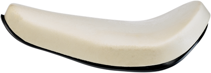 BILTWELL Midline Seat Pan foam seat, uncovered, for motorcycle, showing the lightweight, contoured design and mounting holes.