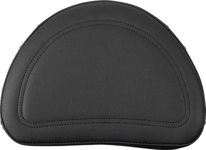 Bill's Exhausts SADDLEMEN Explorer Special Studded Seat with backrest for Softail motorcycles, featuring studded design and comfortable padding.