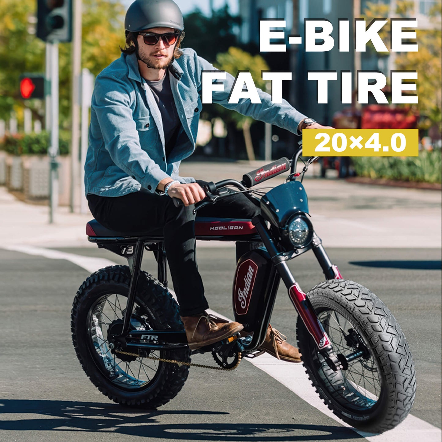 Hycline R4FT fat bike and e-bike tire with rugged tread, designed for off-road cycling on rough terrains.