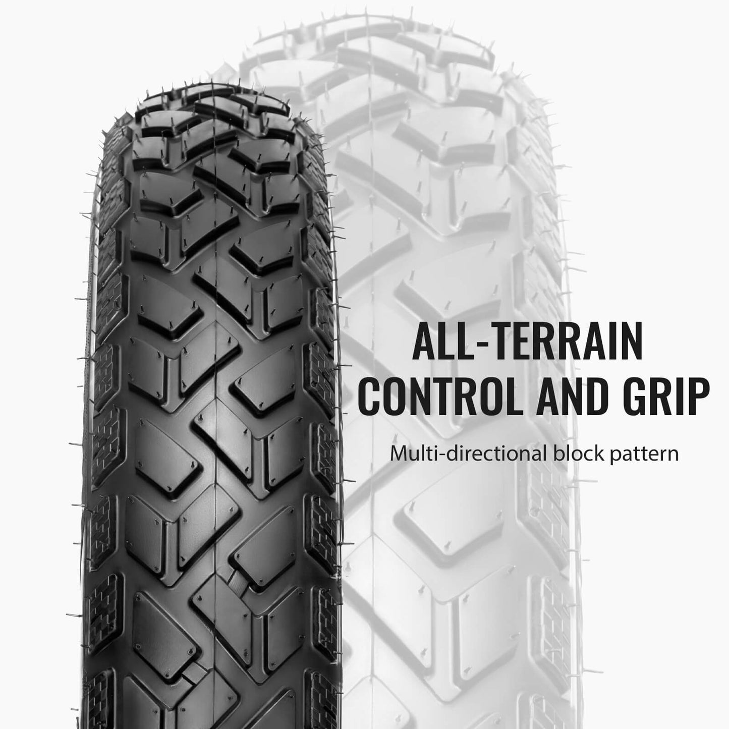 Hycline R4FT E-Bike and Fat Bike tire with rugged tread pattern, suitable for off-road cycling and enhanced traction.