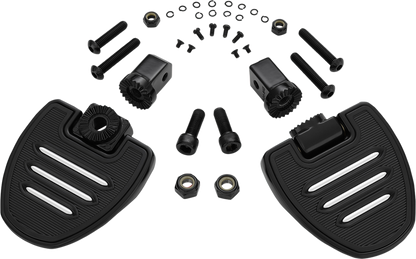 Black SHOW CHROME Driver Board for GL1800 Mini engine, compatible with Bill's Exhausts, shown with mounting holes and electrical connectors.
