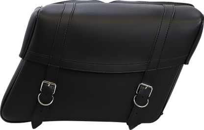 Bill's Exhausts Saddlemens Highwayman slant-style saddlebags for motorcycles, featuring durable construction and stylish design.