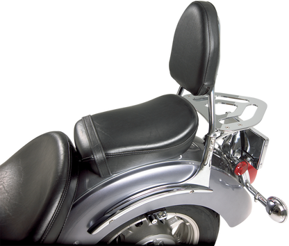 Chrome sissy bar kit for engine, showing polished metal finish and mounting hardware for Bill's Exhausts Show Chrome Sissy Bar Kit 63-612
