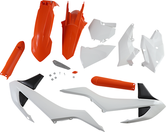 ACERBIS Full Replacement Body Kit - OE '17 Orange/White/Black 2421064618 - Howling Moto