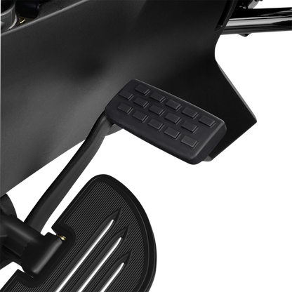 Show Chrome brake pedal for Ryker, engine part by Bill's Exhausts, featuring a sleek chrome finish and sturdy construction.