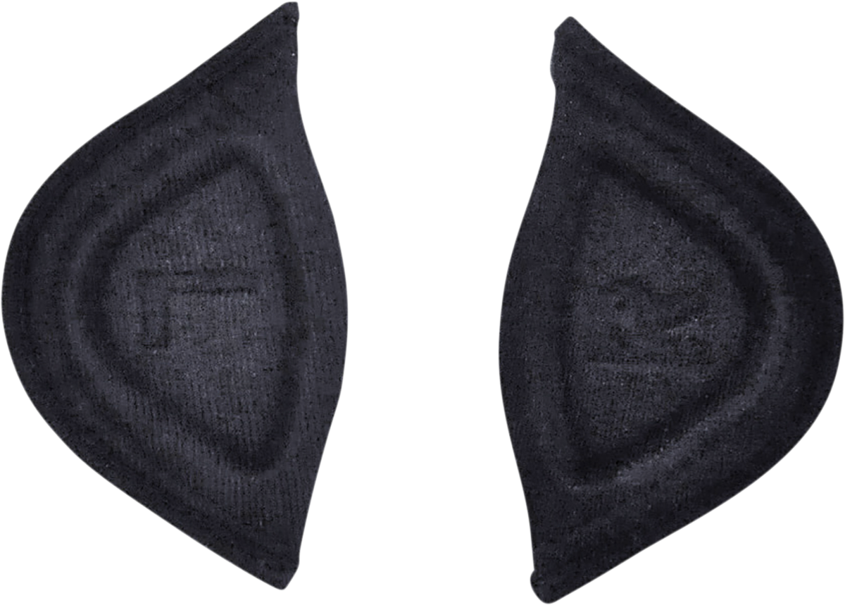 Bill's Exhausts AFX FX-70/FX-72 helmet ear flaps, model 0133-0073, shown attached to a helmet for motorcycle riding.
