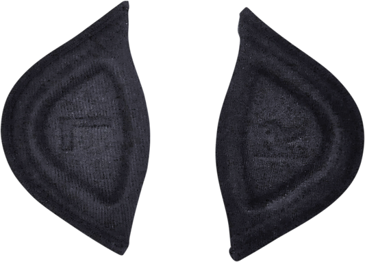 Bill's Exhausts AFX FX-70/FX-72 helmet ear flaps, model 0133-0073, shown attached to a helmet for motorcycle riding.