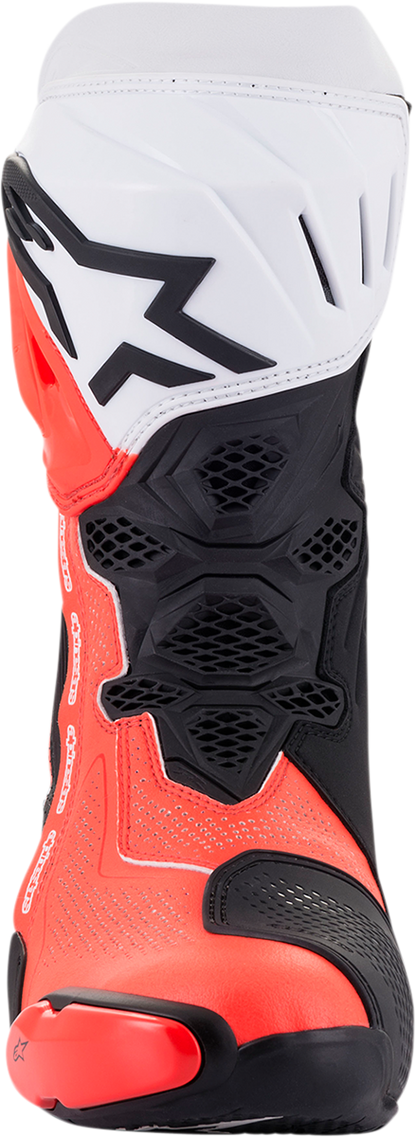 ALPINESTARS Supertech V Boots - Black/Fluo Red/White - US 12.5 / EU 48 2220121-124-48 - Howling Moto