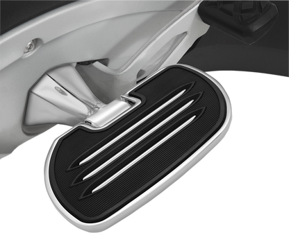 Chrome Show Chrome Driver Board for Can-Am engine, featuring polished metal finish and detailed mounting components.