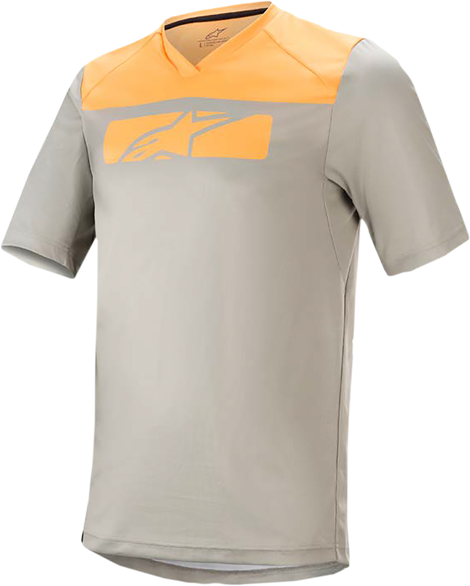 ALPINESTARS Drop 4.0 Jersey - Short-Sleeve - Gray/Orange - Medium 1766220-6004-MD - Howling Moto