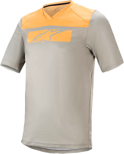 ALPINESTARS Drop 4.0 Jersey - Short-Sleeve - Gray/Orange - Medium 1766220-6004-MD - Howling Moto