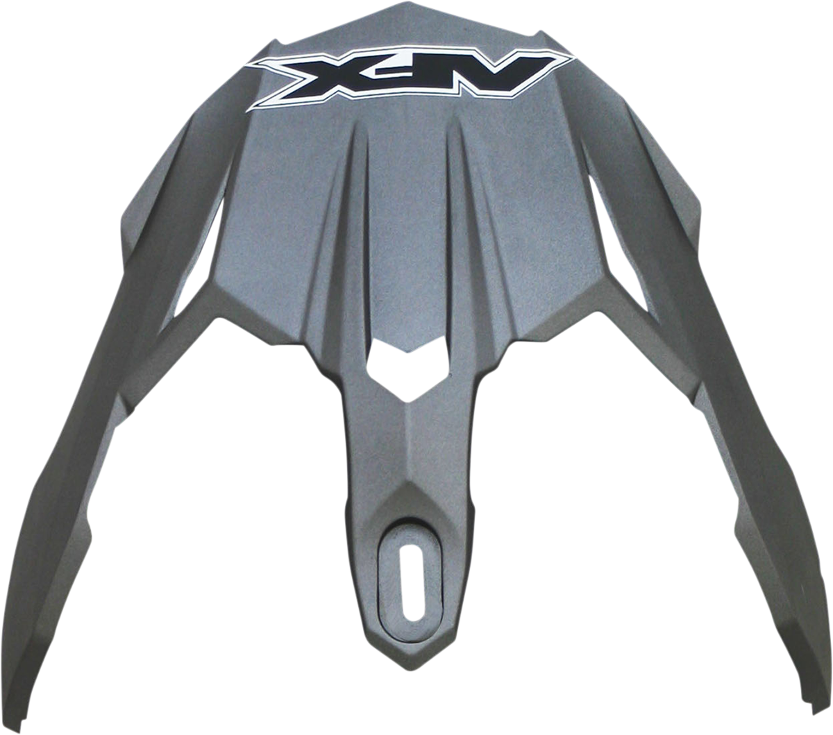 Frost gray AFX FX-39DS Peak helmet with screws, designed for motorcycle helmets, featuring durable construction and sleek style.