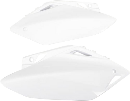 White Acerbis side panel for motorcycle body, designed for model 2082040002, with a sleek, durable finish.