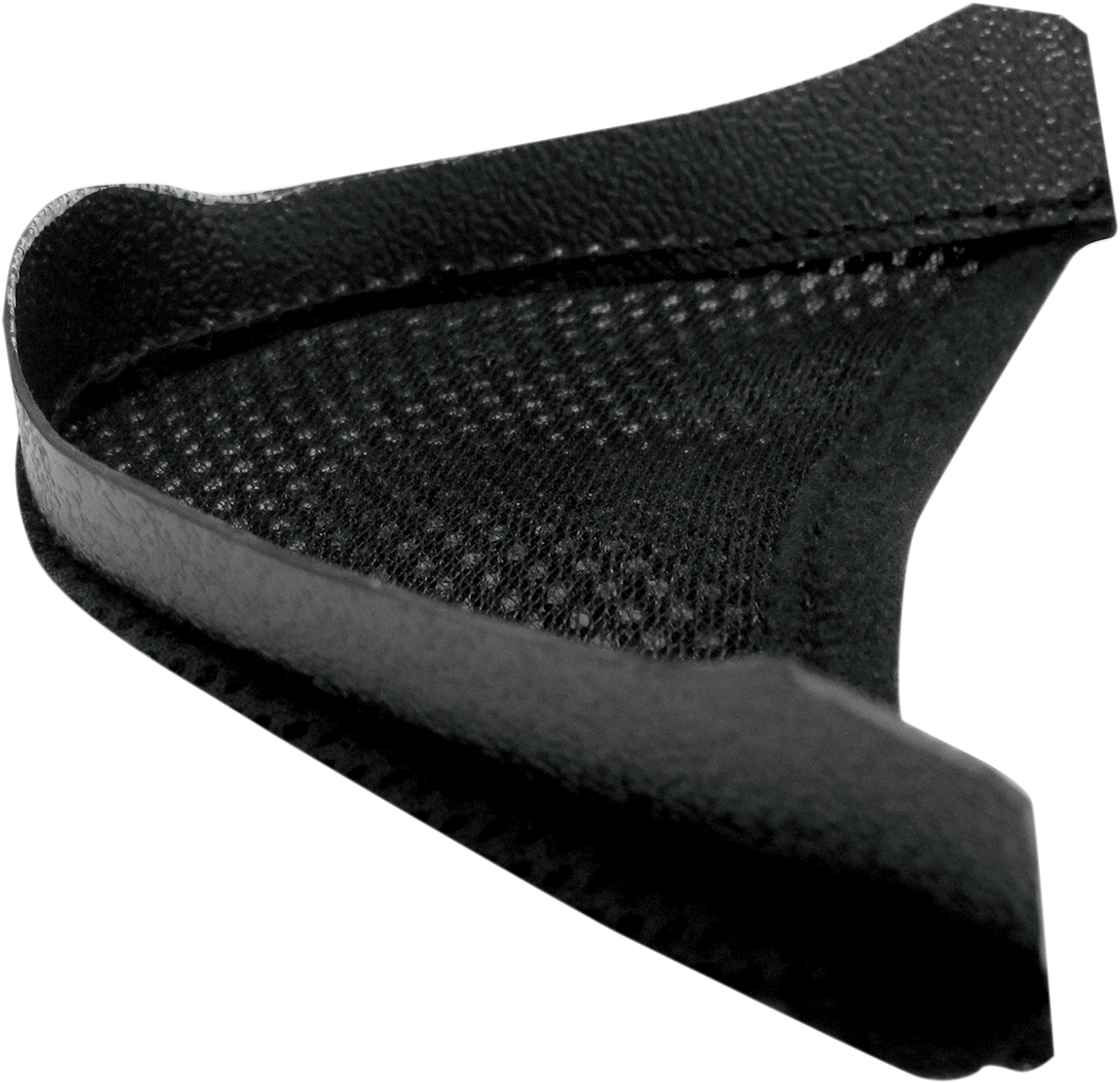 Bill's Exhausts helmet chin curtain FX-15/FX-17/FX-19 model, shown in black fabric with attachment clips and branding details.