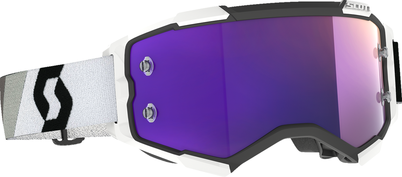 SCOTT Fury Goggle - Premium Black/White - Purple Chrome 272828-7702281 - Howling Moto
