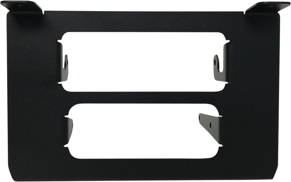 Bill's Exhausts NAVATLAS Intercom/Radio Glove Box Bracket for Turbo S engine, shown mounted inside a vehicle.