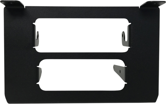 Bill's Exhausts NAVATLAS Intercom/Radio Glove Box Bracket for Turbo S engine, shown mounted inside a vehicle.