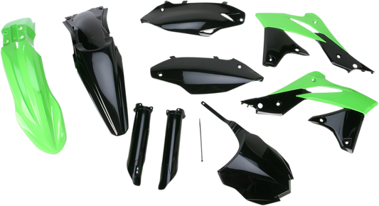 ACERBIS Full Replacement Body Kit - OEM '13 Black/Green 2314183914 - Howling Moto