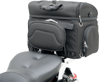 Bill's Exhausts SADDLEMEN Pet Voyager seat shown in black with textured surface and sturdy construction.